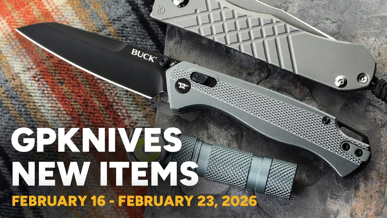 What's New @GPKNIVES - 2.22.26 - Protech, Chris Reeve, Maratac, and Buck Knives!