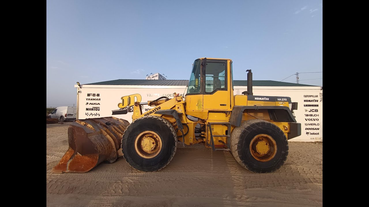 PALA CARGADORA KOMATSU WA270 2001 EN PRUEBA