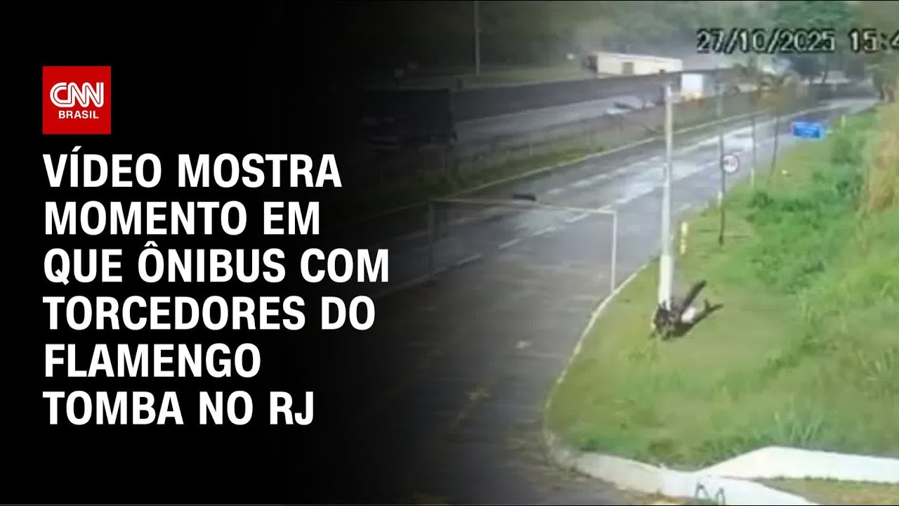 V&iacute;deo mostra momento do acidente com torcedores do Flamengo no RJ | CNN 360&ordm;