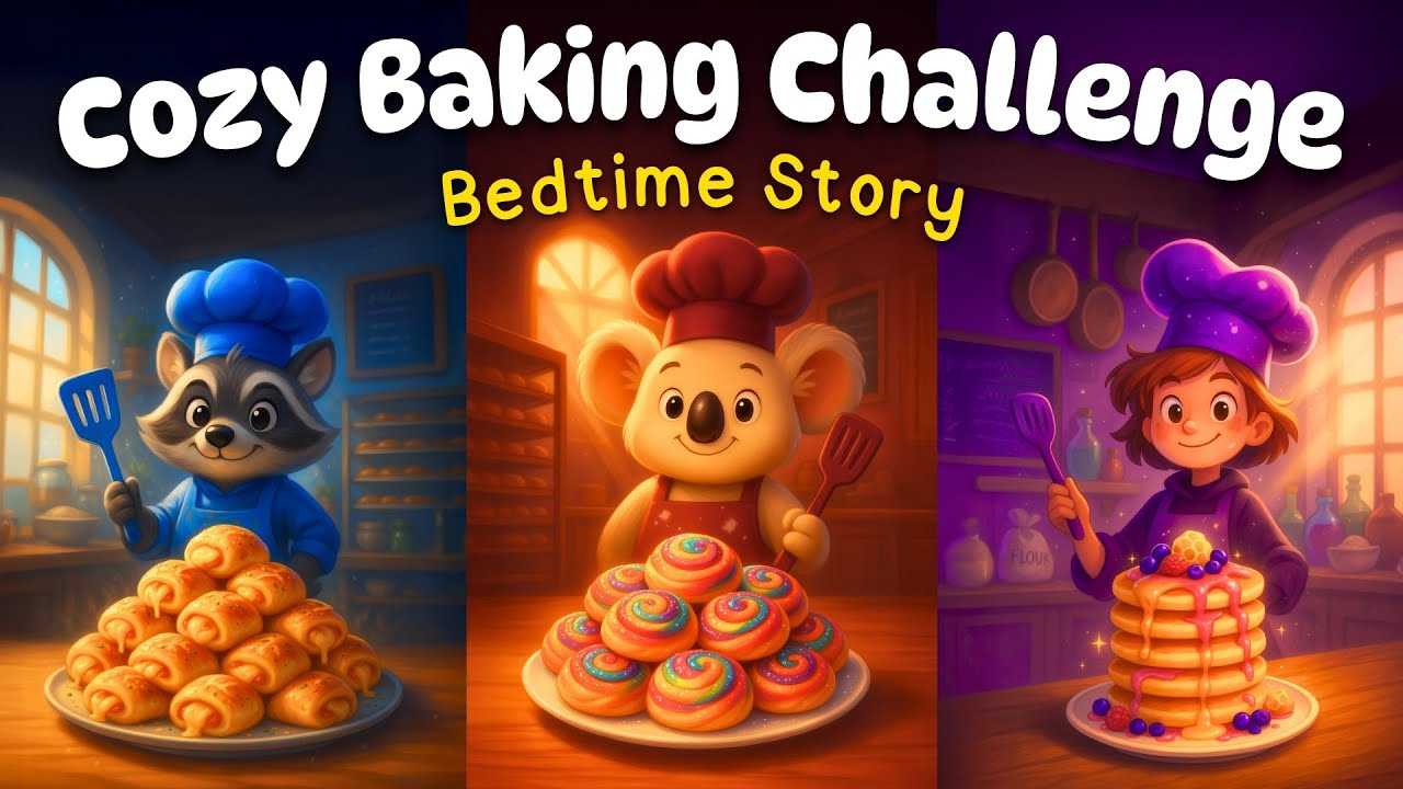 The Cozy Baking Challenge 🥞 Sleepy Bedtime Story for Kids 💤
