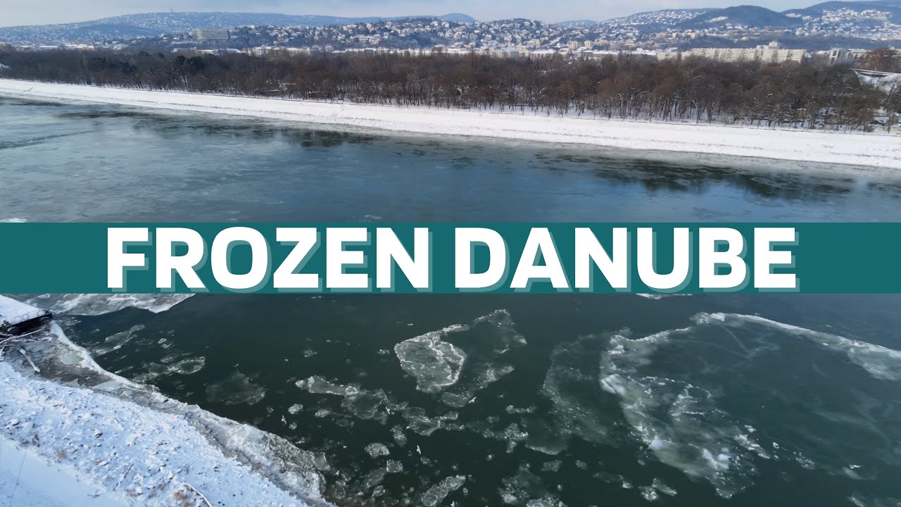 Winter Aerials of Hungary (4K) | Frozen Lake, River Ice & Hills