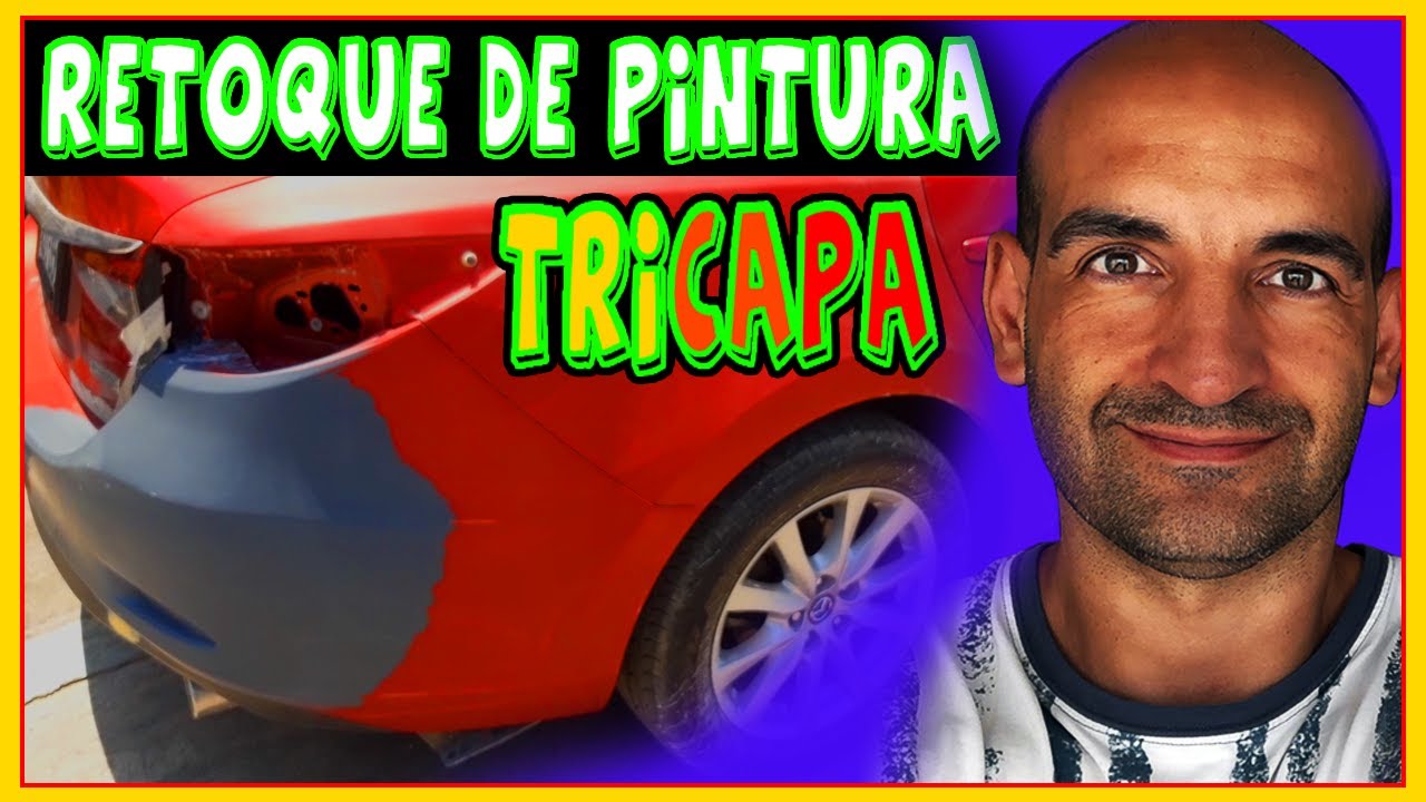 como pintar y retocar un tricapa 41V de Mazda bonus difuminado barniz