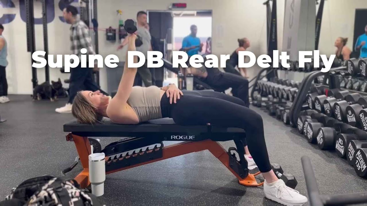 Supine DB Rear Delt Fly