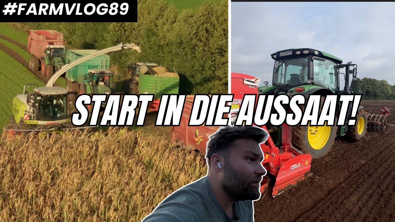 Mit Vollgas in die Aussaat! Der letzte Mais wird gehäckselt FARMVLOG #89