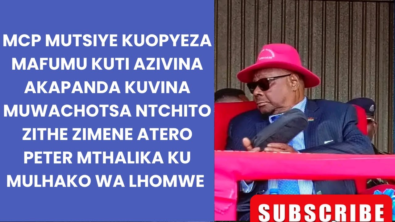 ZOMWE WAYANKHULA PETER MTHALIKA KU MULHAKO WA LHOMWE LERO ANTHU ADABWA NAYE🙌