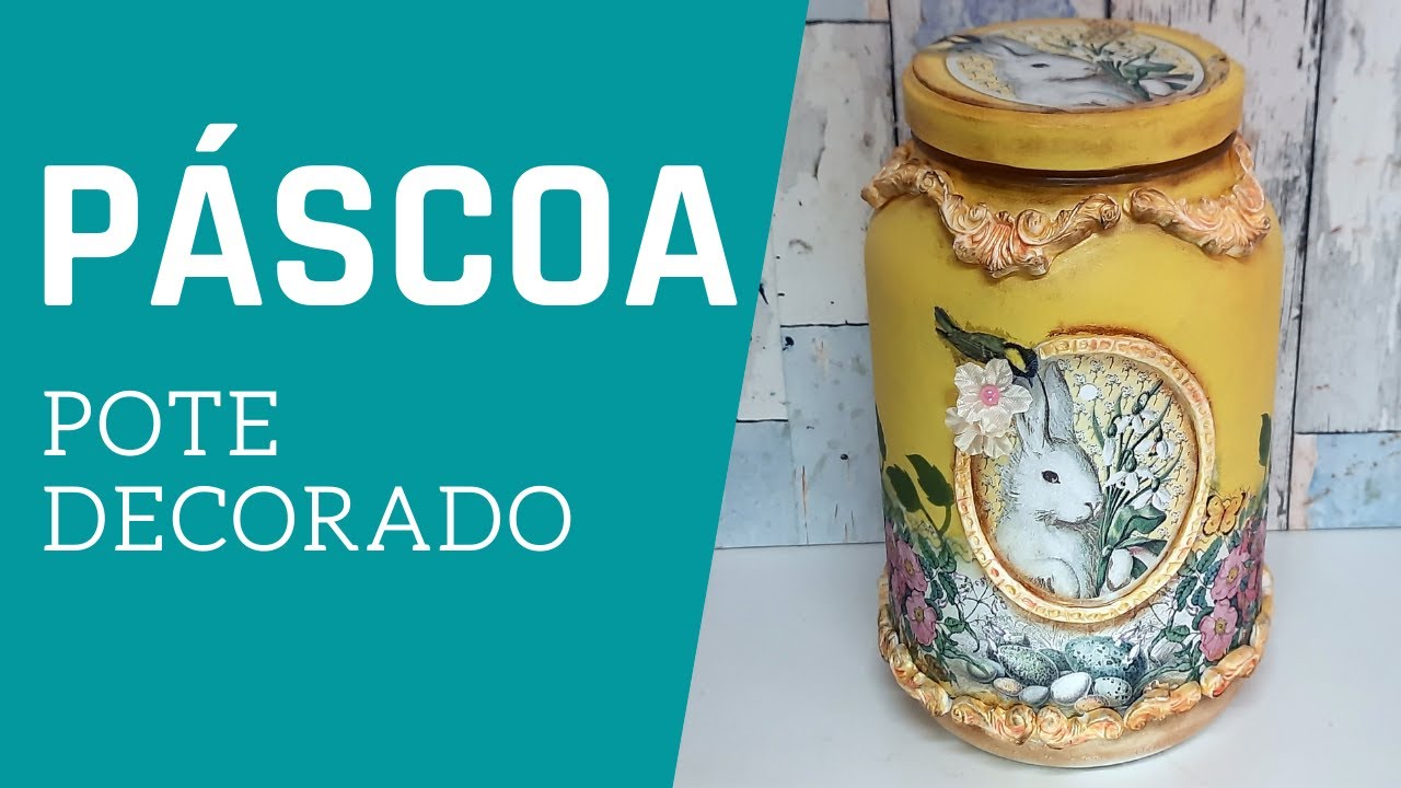 POTE DECORADO PARA PÁSCOA