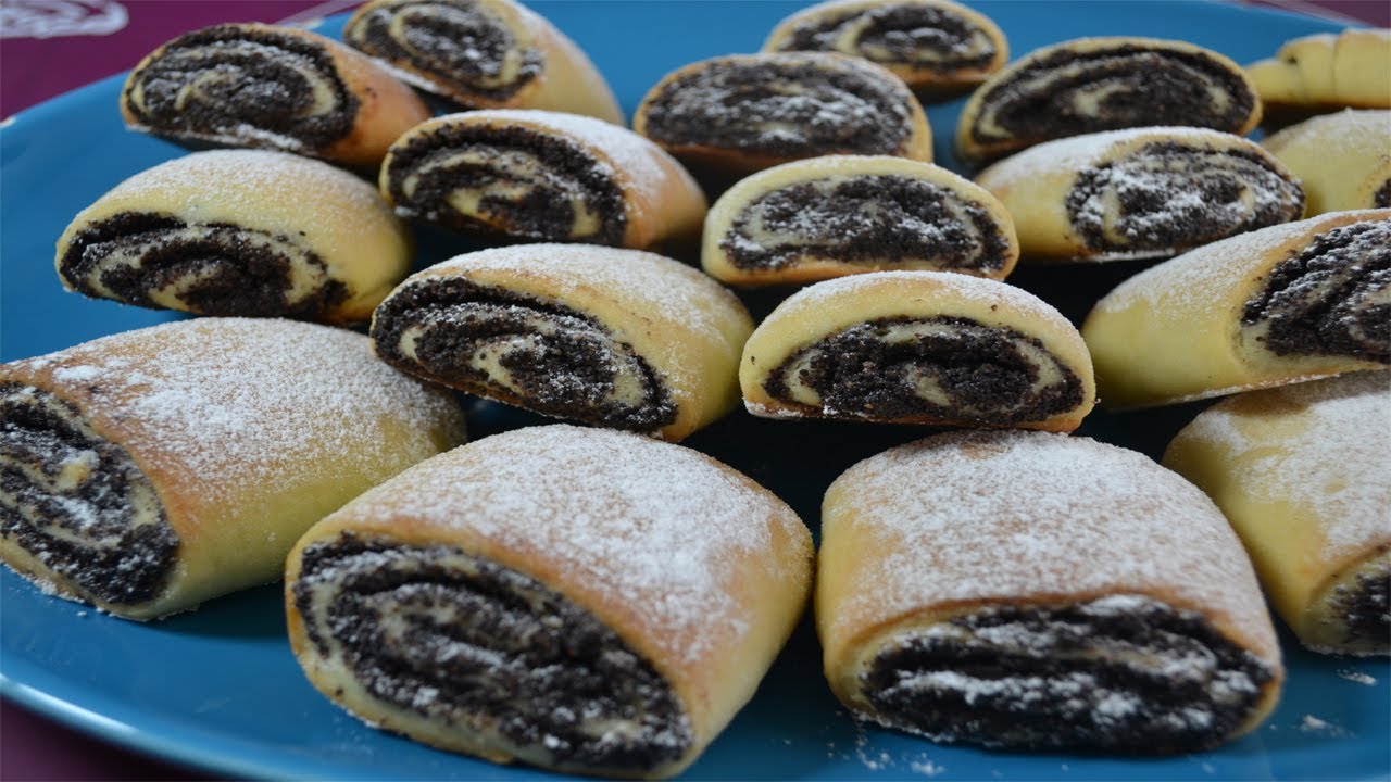 ТРУБОЧКИ С Маком или МИНИ РУЛЕТИКИ С  СОЧНОЙ МАКОВОЙ НАЧИНКОЙ❤️😍