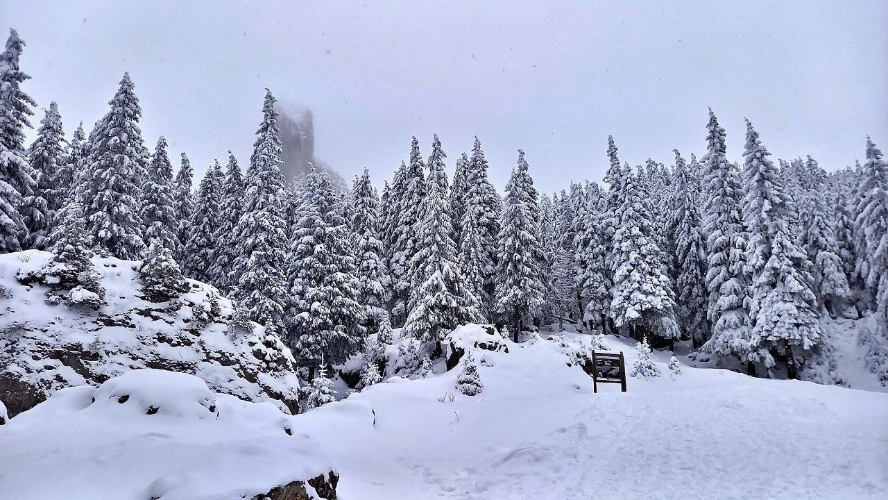 Muntii Rarau-Pietrele Doamnei-Piatra Soimului iarna (Bucovina)