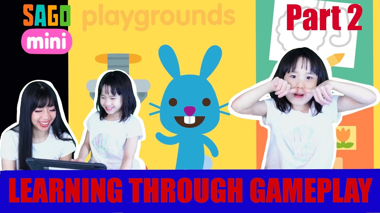 Sago Mini School Playground  gameplay review with Ella and Mommy | Preschool education