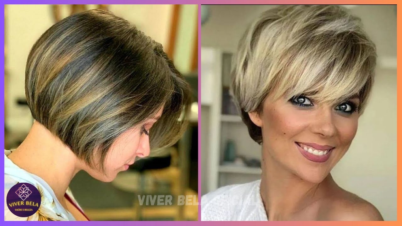 TENDÊNCIAS CORTE DE CABELO CURTO FEMININO 2023 MODERNO MULHERES +40 +50 +60 ANOS