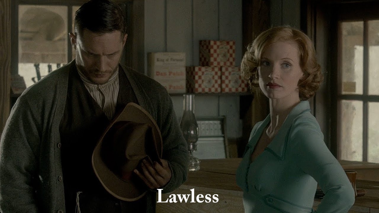 Lawless: Forrest Bondurant (Tom Hardy) hires ex-dancer Maggie (Jessica Chastain) as a waitress