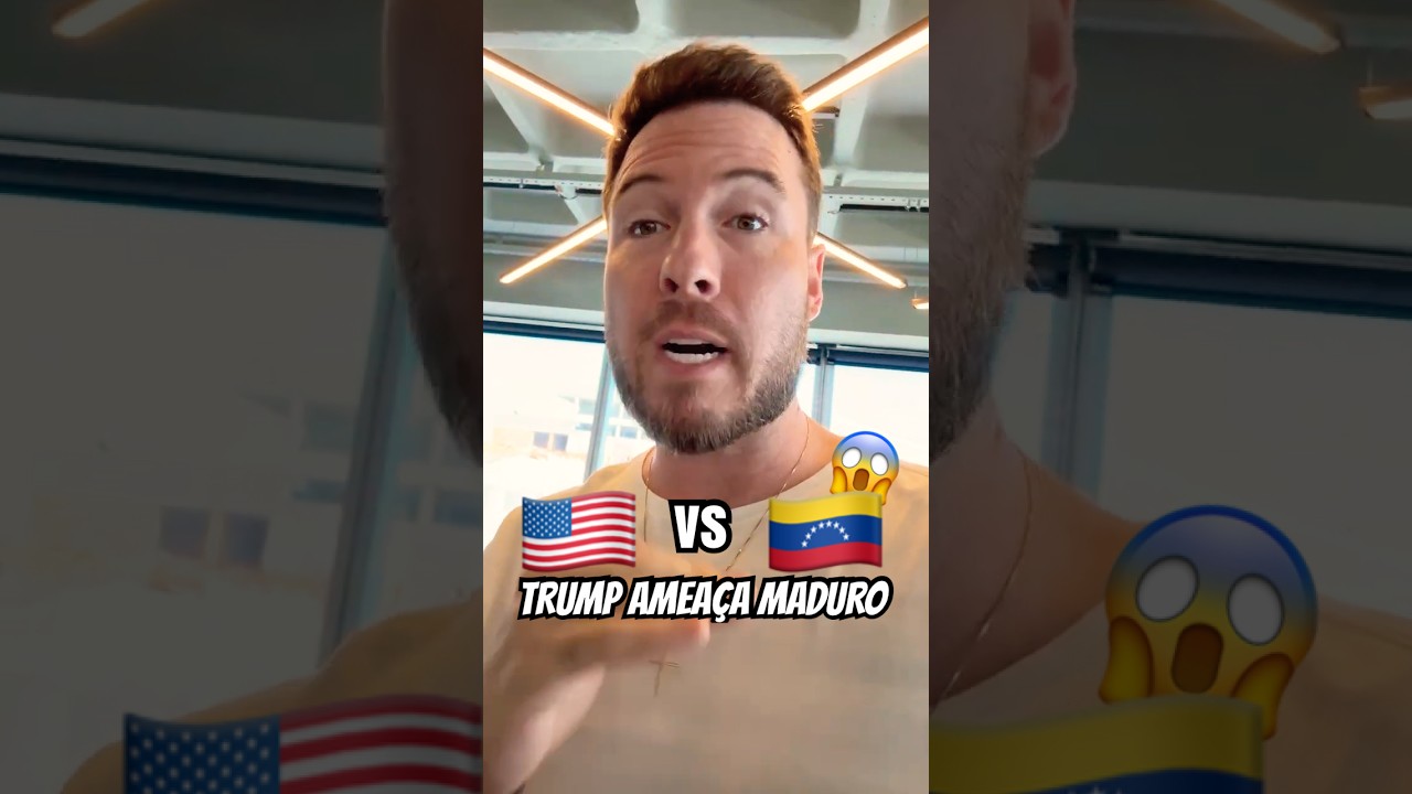 EUA VS VENEZUELA 😳 | TRUMP AMEA&Ccedil;A ATACAR MADURO #shorts #primorico