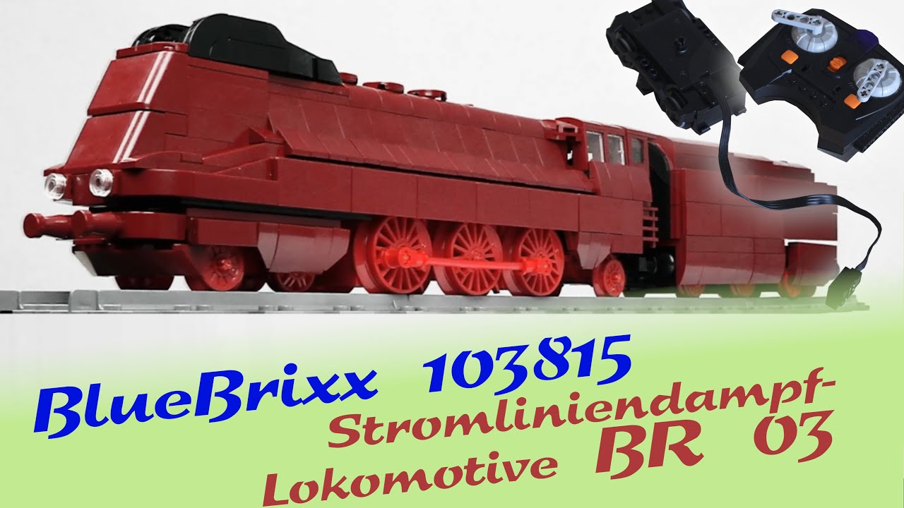 ◄ BLUEBRIXX 103815 ► Stromliniendampflokomotive BR 03 ║ Aufbau, Qualität und Motorisierung der Lok