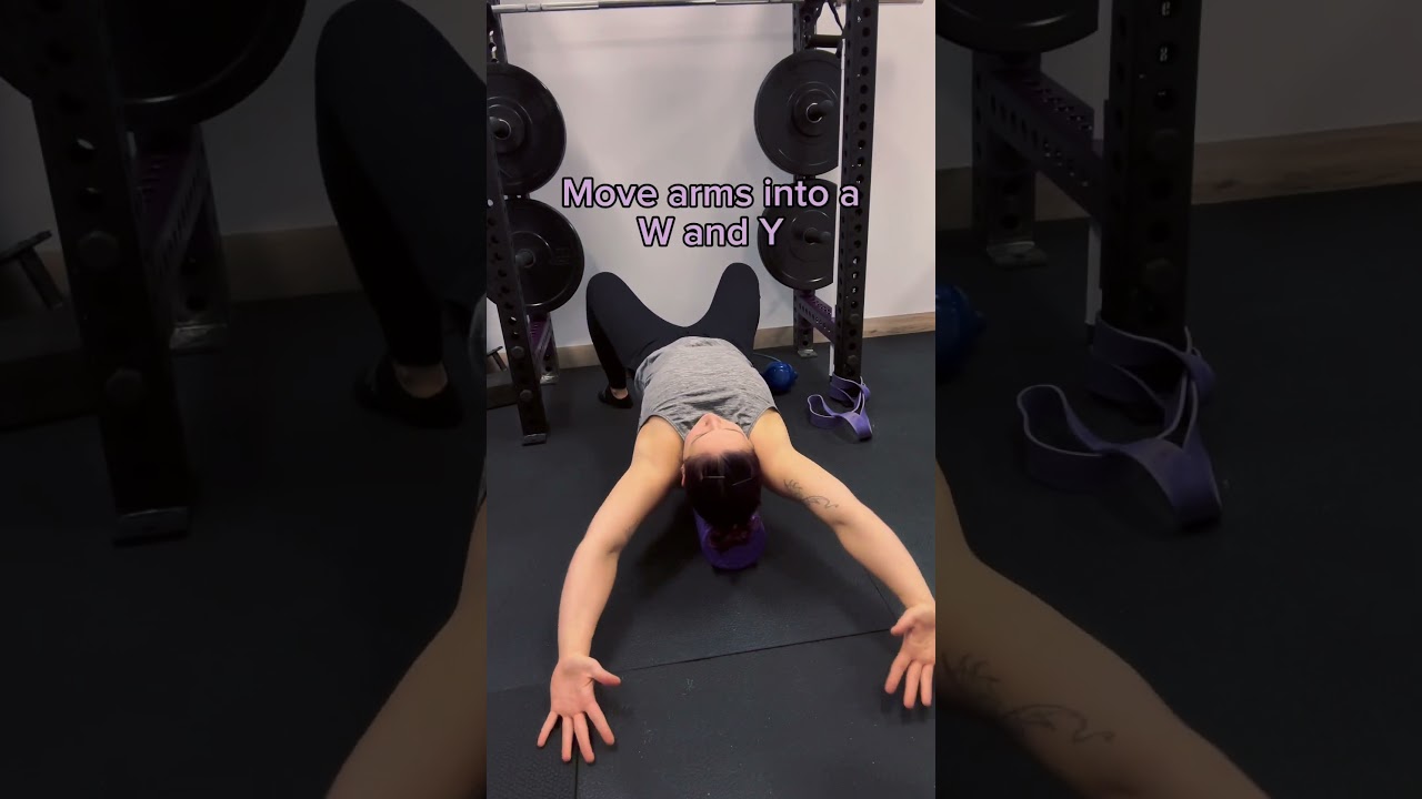 Posture correction for thoracic spine and shoulder mobility with foam roller