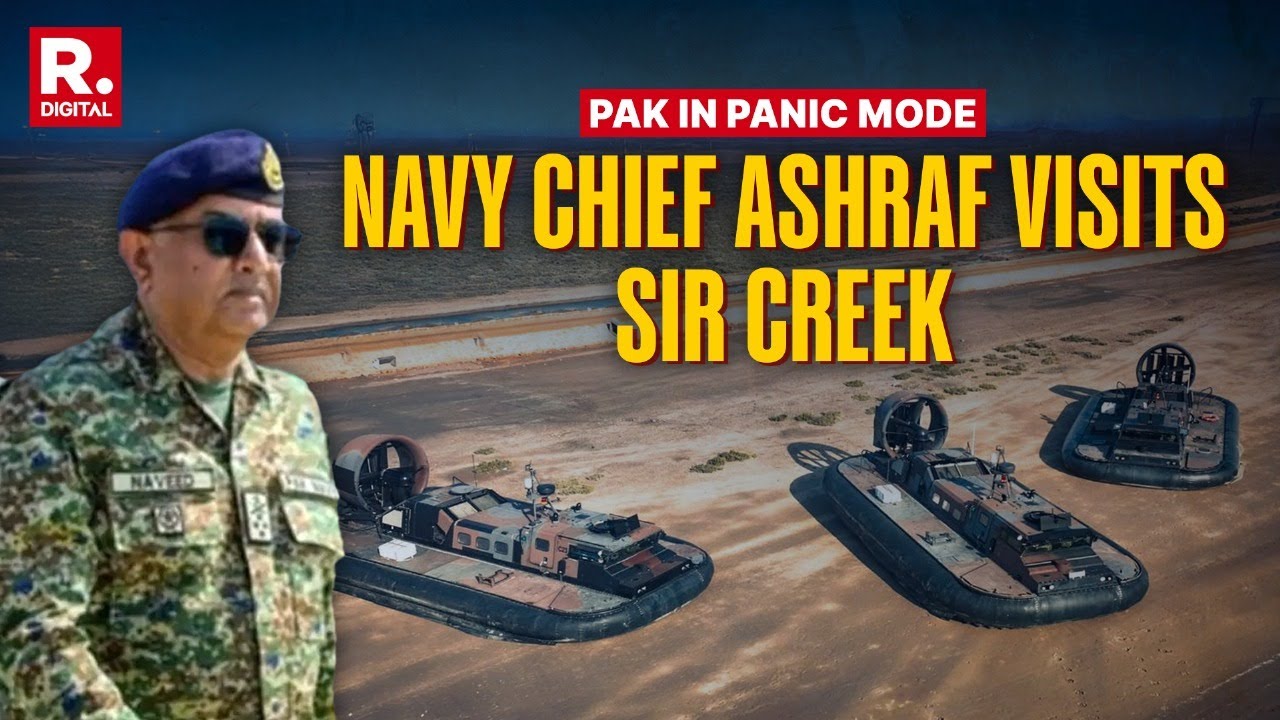 Pakistan&rsquo;s Naval Chief Naveed Ashraf Visits Sir Creek Amid India&rsquo;s Tri-Service Exercise