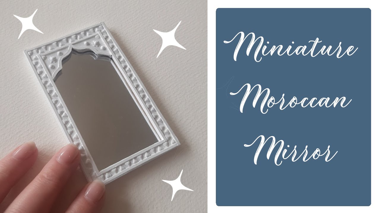 Miniature Mirror - DIY Dollhouse Furniture Tutorial