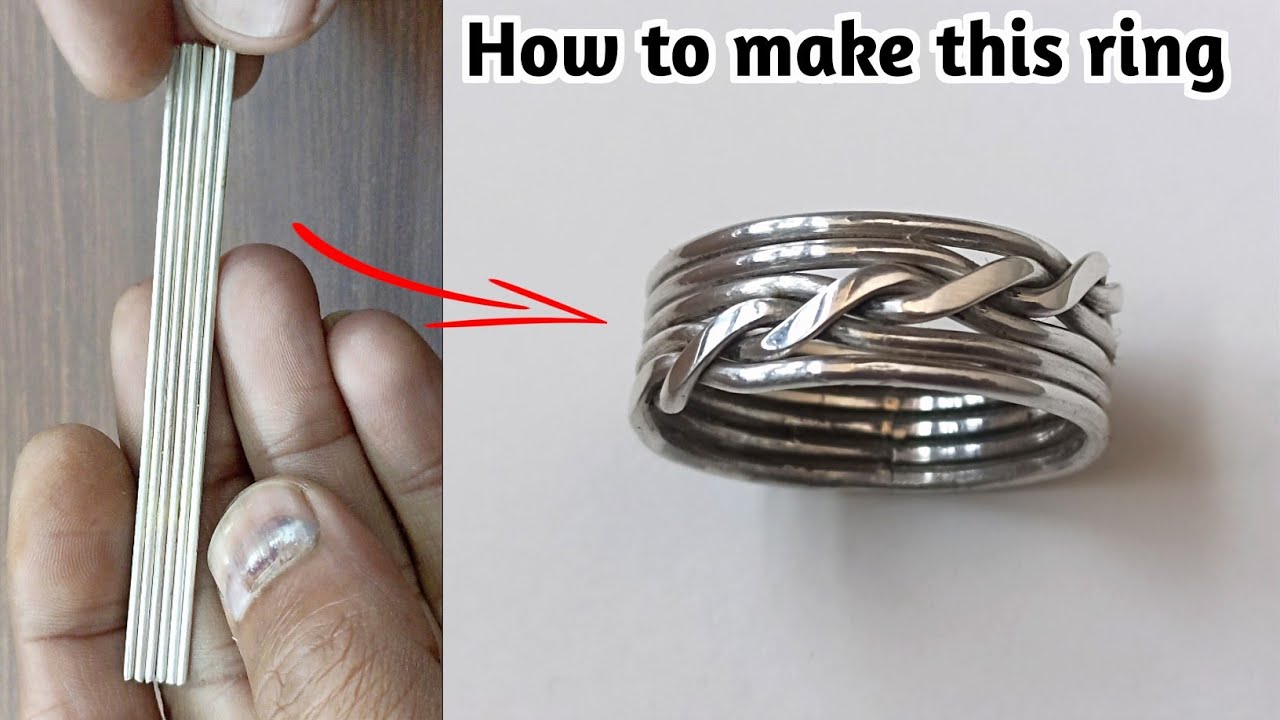 Twisted Rope Pattern silver Ring/Jewelry making/how to make