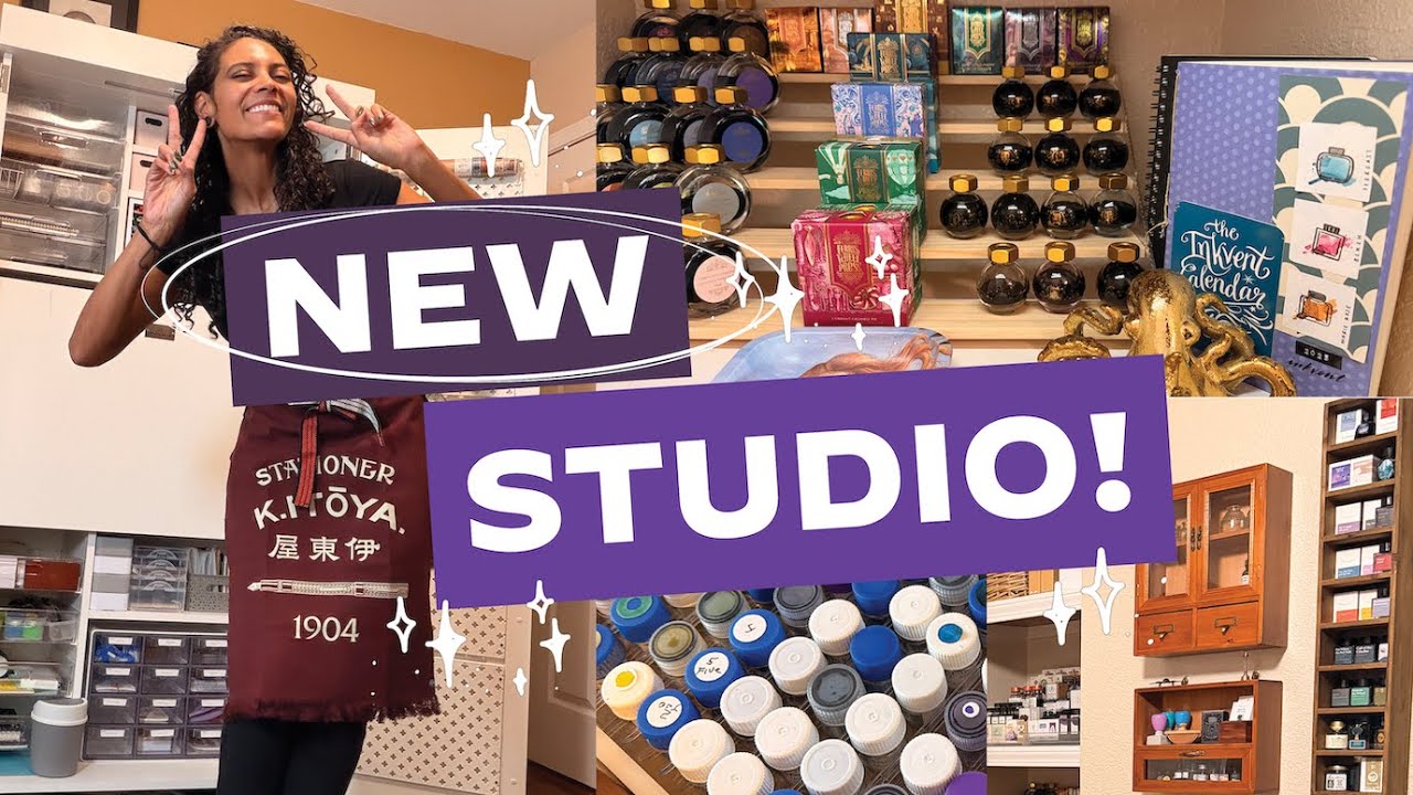 how I store my inks & stationery + the studio tour that didn’t go as planned