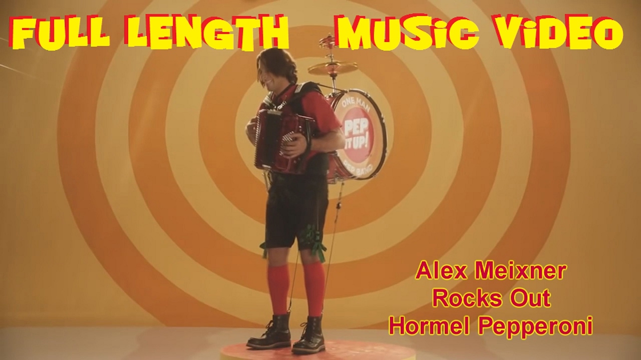 Alex Meixner Rocks Out The Hormel Pepperoni Commercial - One Man Pep Band - Pepperoni Guy