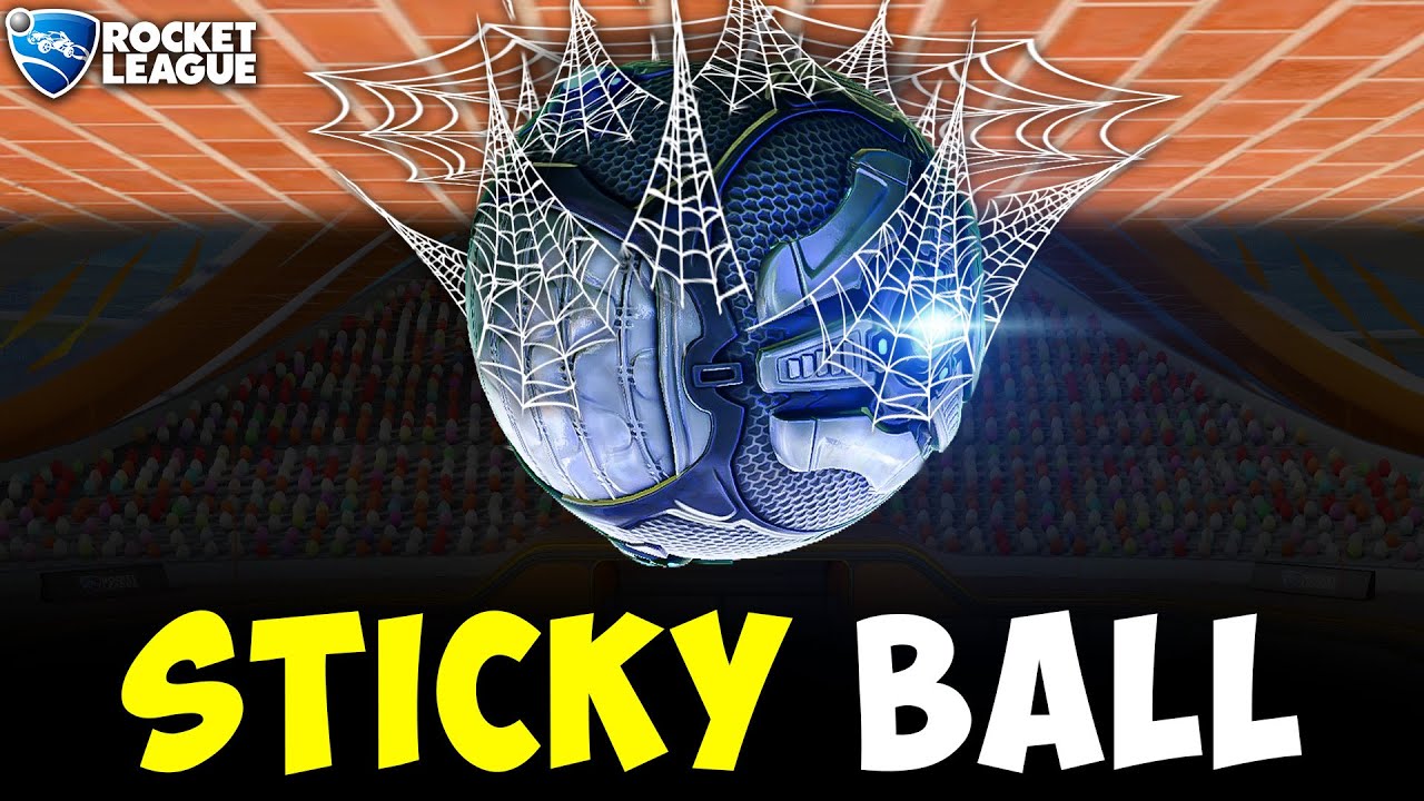 Rocket League, but the ball STICKS TO EVERYTHING