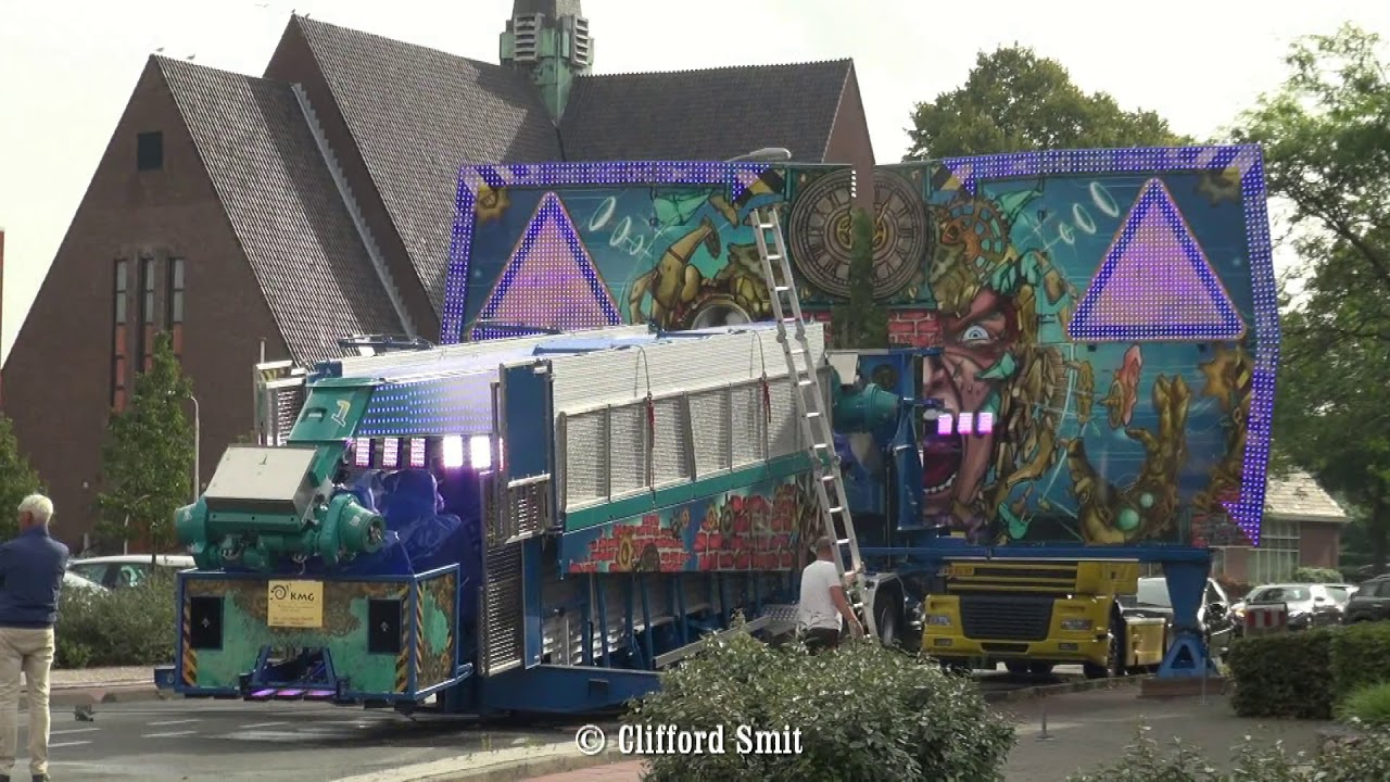 Kermis Lisse 2019 Transport en opbouw Deel 3