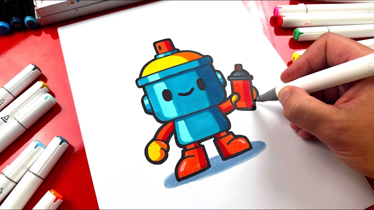 How To Draw A Graffiti Robot
