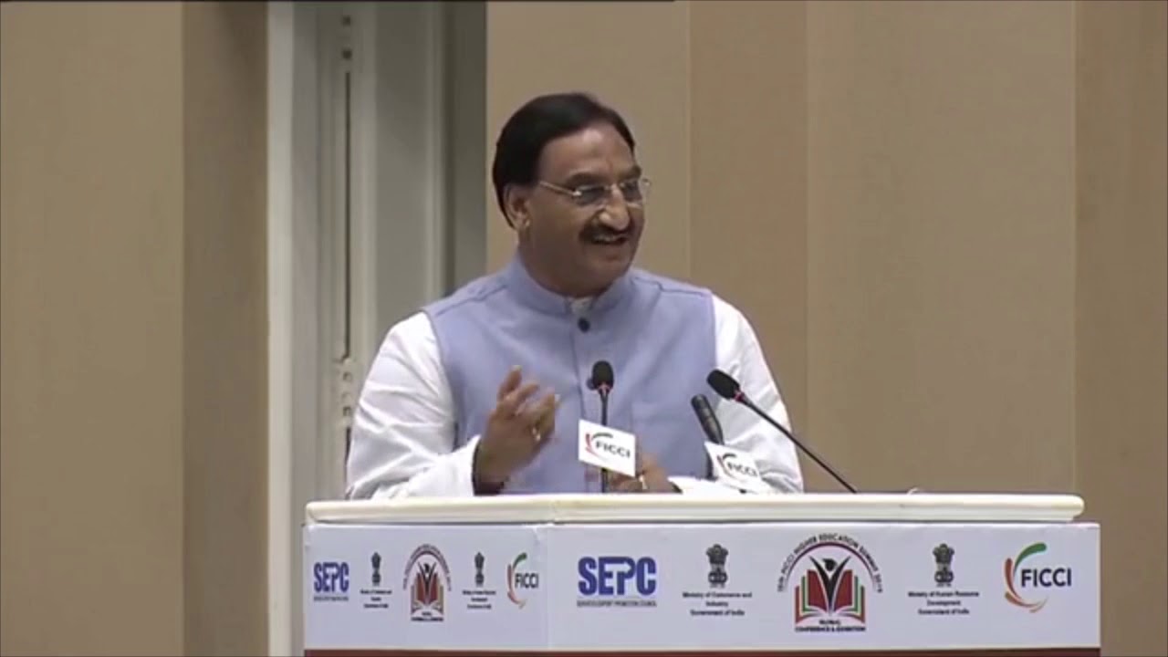 Dr.Ramesh Pokhriyal Nishank addresses the 15th Higher Education Summit 2019