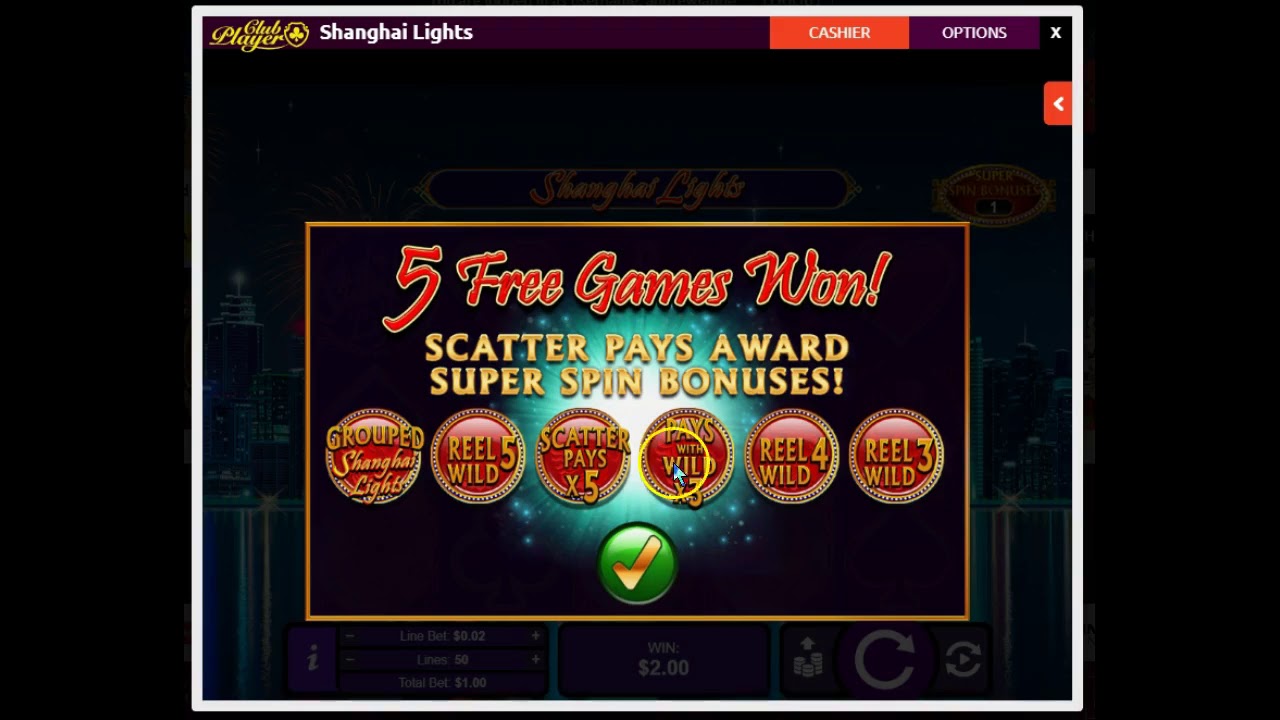 Free $77 ndb playing SHANGHAI LIGHTS at Club Player -  