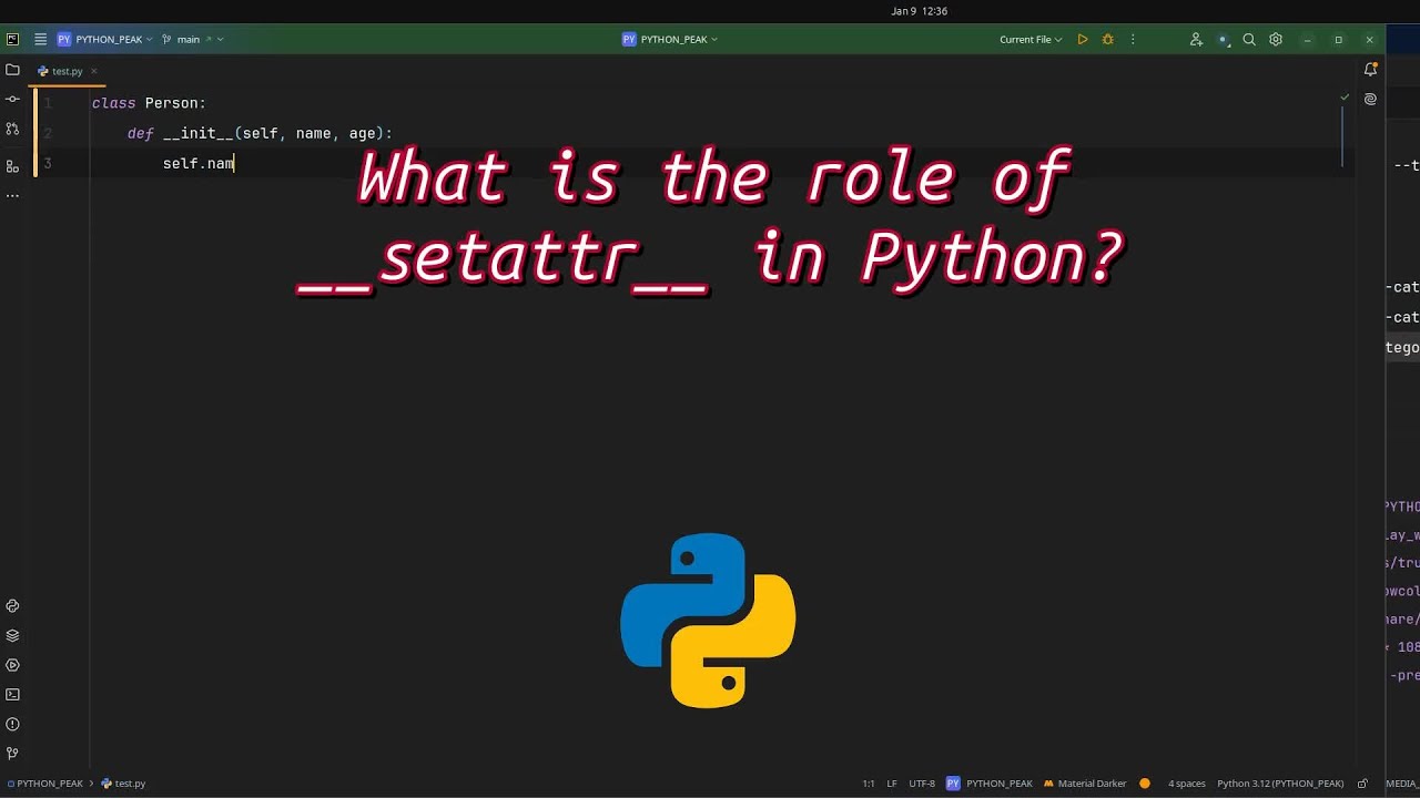 What is the #role of __setattr__ in Python? Unlock Pythons Power with __setattr__!