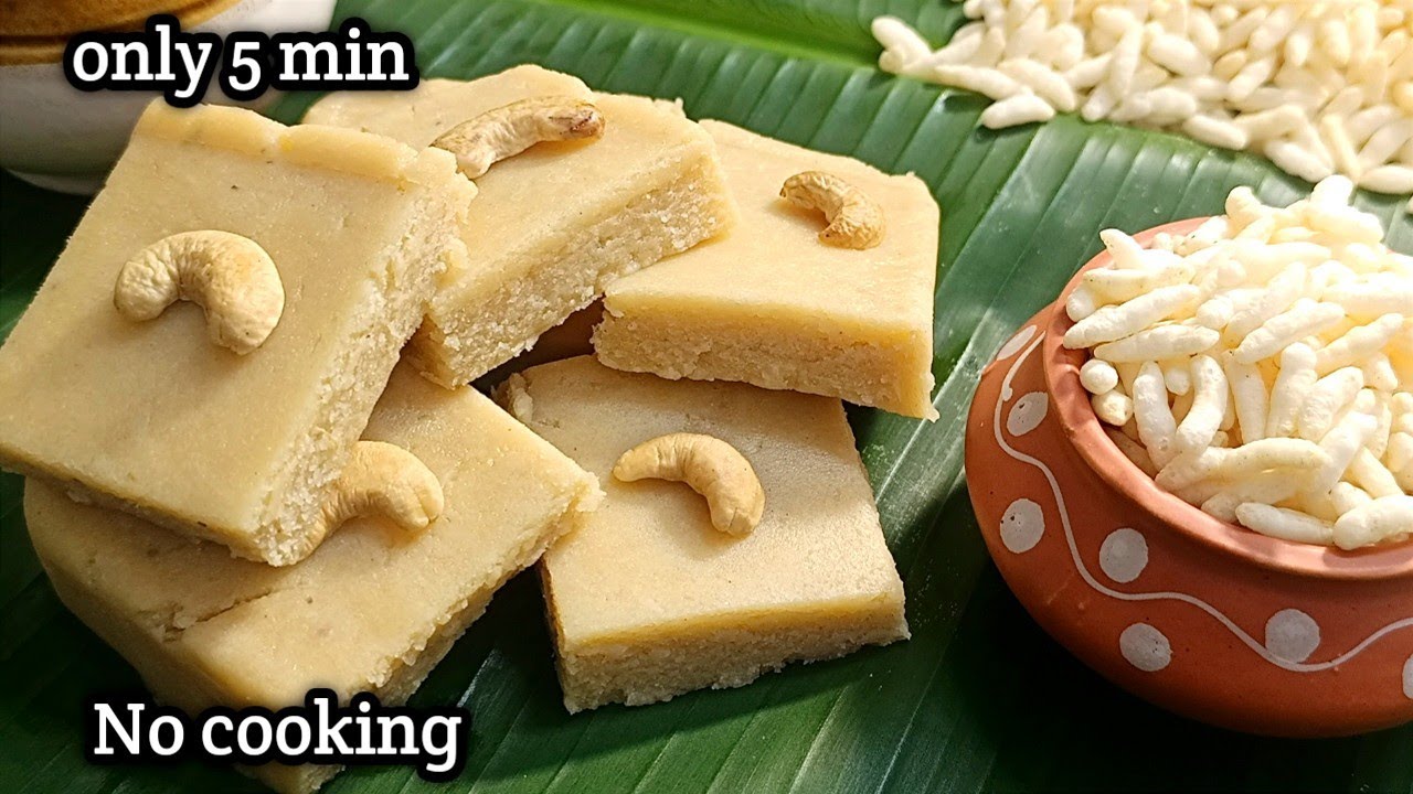 பூஜைக்கு வாங்கின பொரி மிச்சம் ஆகிடுச்சின்னா அடுப்பு பக்கமே போக வேண்டும் 5 நிமிடத்தில் ஸ்வீட் ரெடி