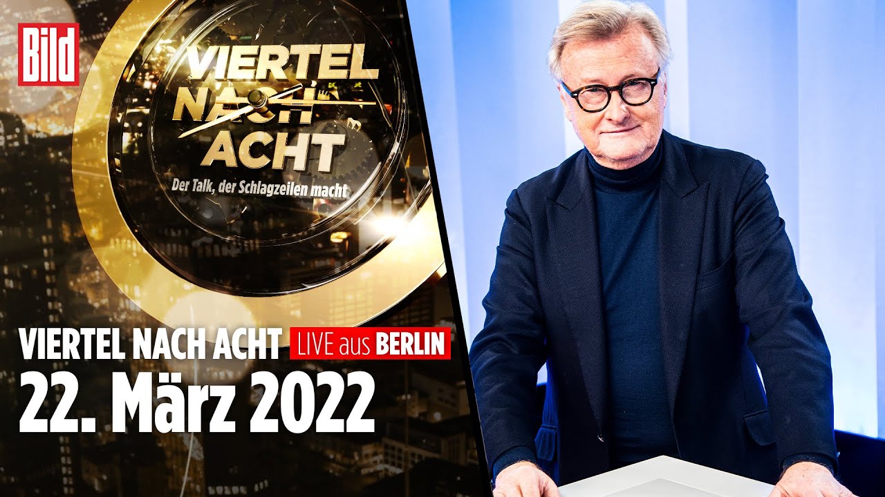 🔴 Viertel nach Acht &ndash; 22. M&auml;rz 2022 | LIVE mit Hans-Ulrich J&ouml;rges, Linda Teuteberg, Nena Schink