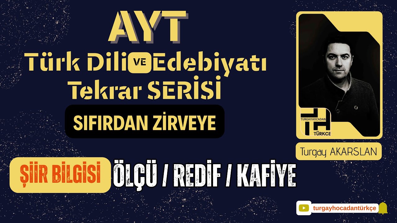ŞİİR BİLGİSİ (ölçü, redif, kafiye)