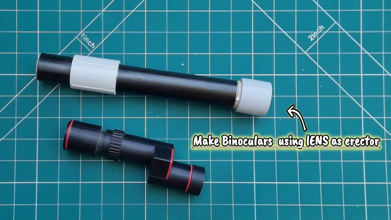 Make BINOCULARS  🔭 using 3 convex lenses