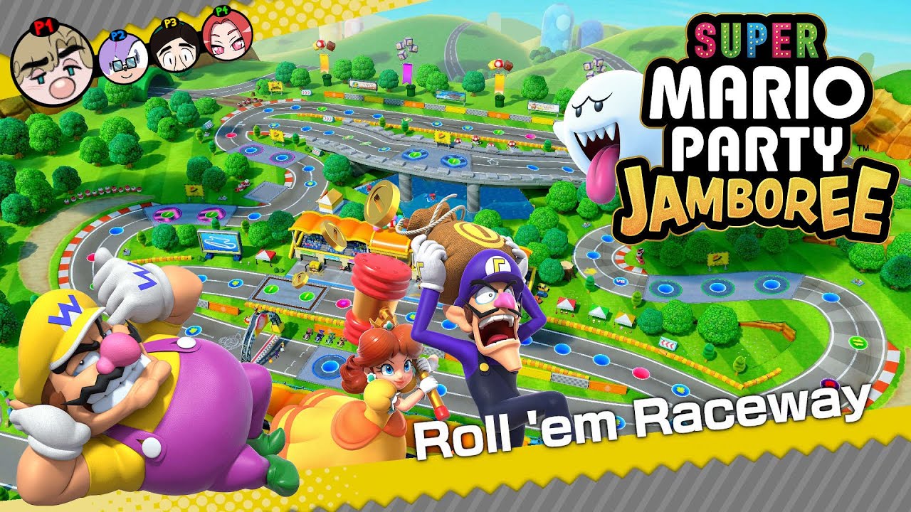 James vs. Friends in: Super Mario Party Jamboree (Roll 'em Raceway)