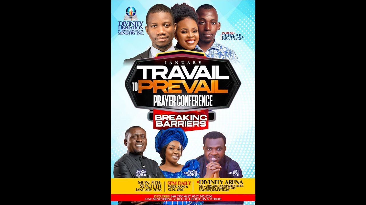 TRAVAIL TO PREVAIL PRAYERCONFERENCE||JANUARY EDITION||DAY 7||EVANG. SUNDAY OKAFOR||DIVINTY TV