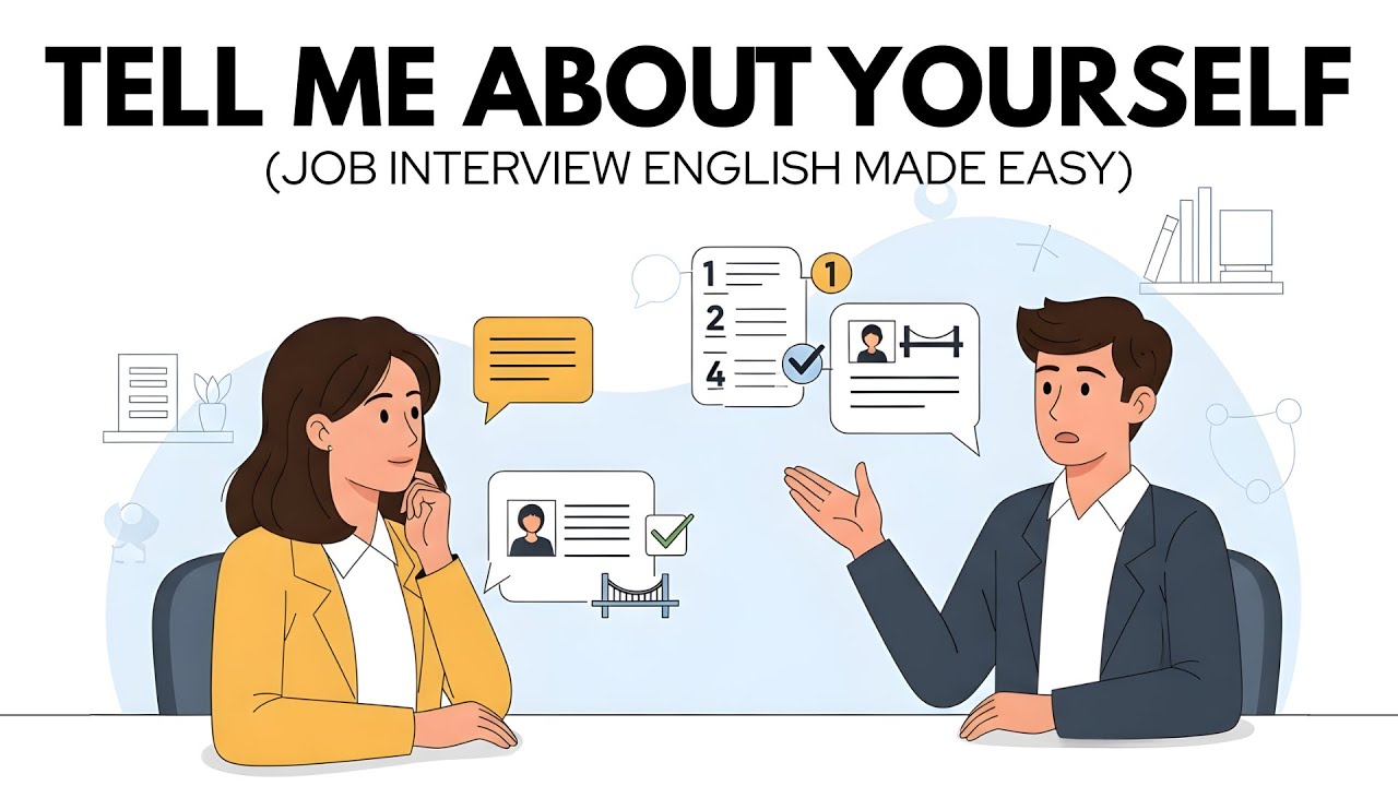 Tell Me About Yourself Job Interviews | Easy Conversation | A1 English Listening | English Podcast