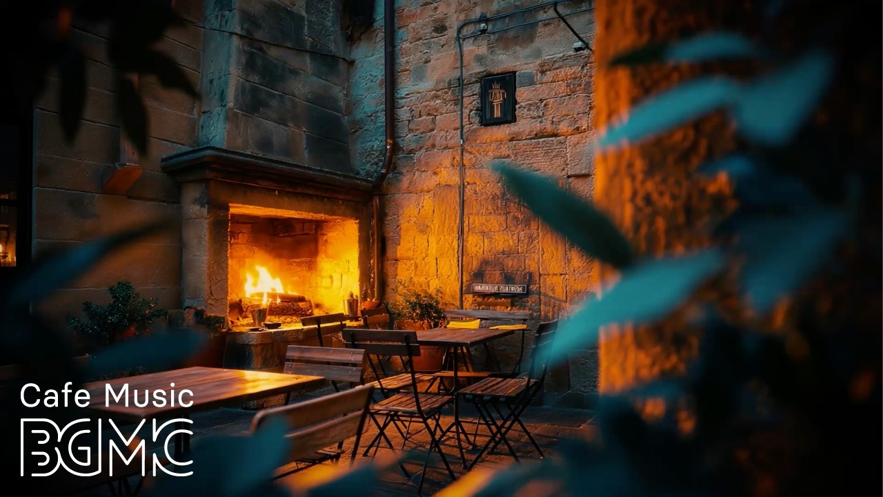 Slow Coffee &mdash; Cozy Stone Cafe Hearth Jazz ☕ Smooth Piano & Slow Bossa Nova for Late Night Work