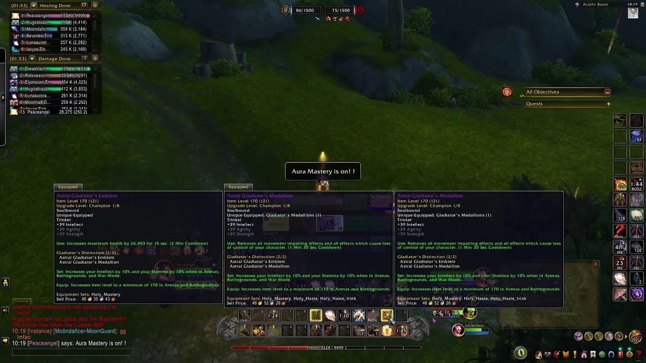 12.0.1 Ret/Hpala/Disc Blitz and more PvP