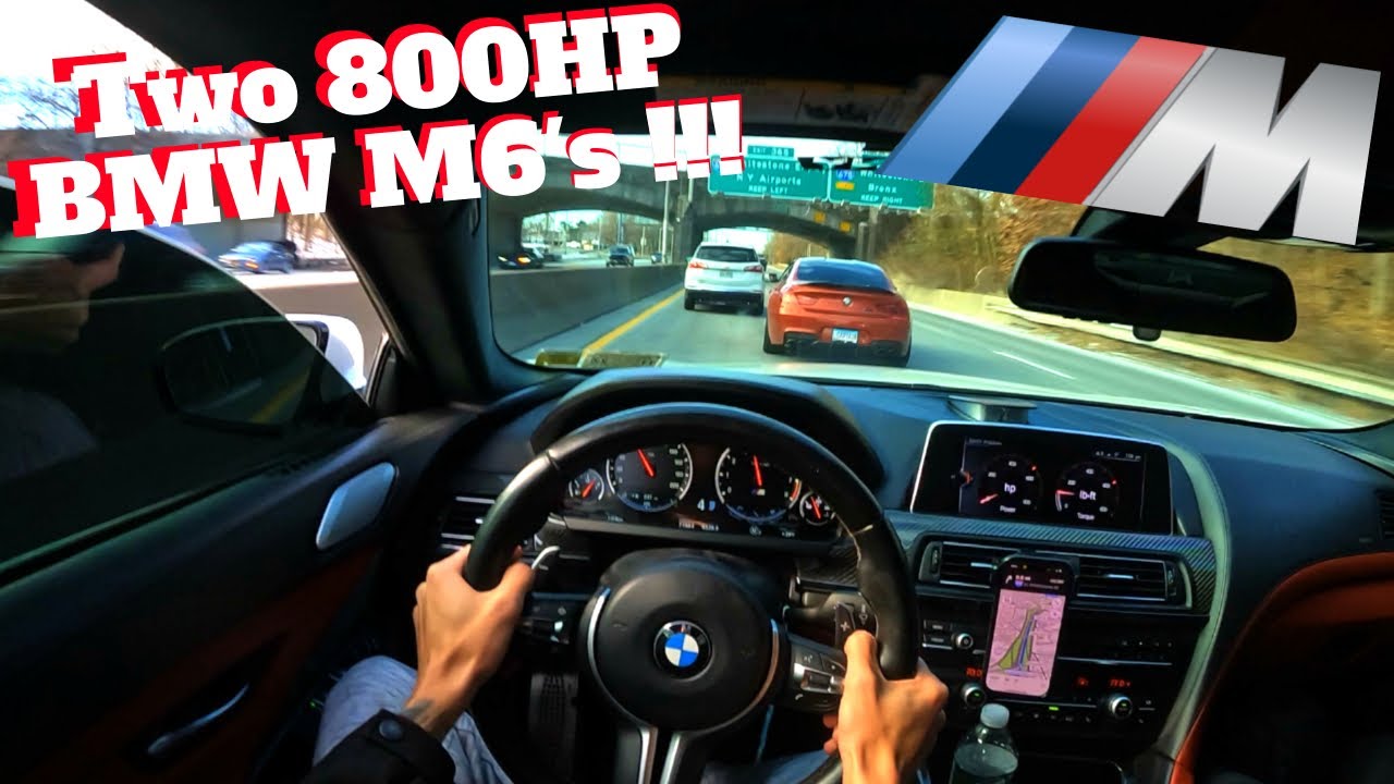 POV Cutting up in NYC traffic with another Stage 2 BMW M6