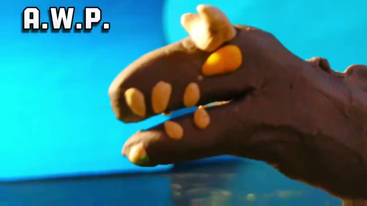 Карнотавр Убивает Пахиринозавра (отрывок из Мультфильма динозавр, анимация из пластилина)