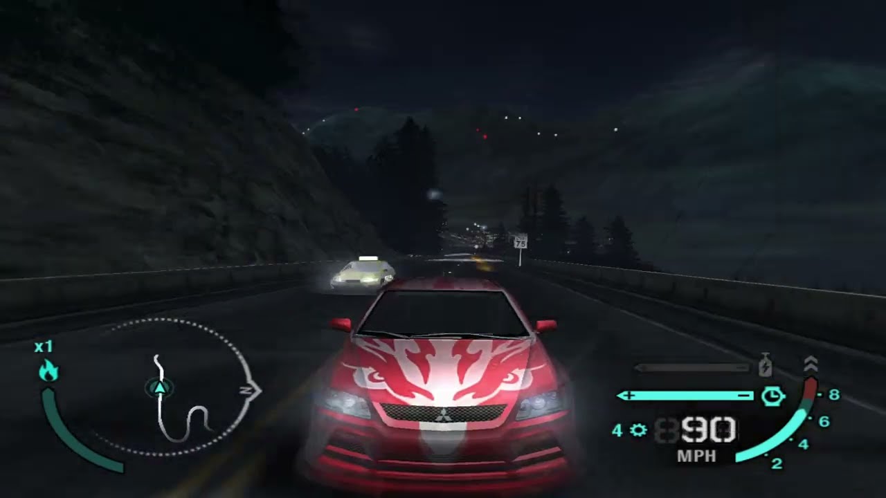 NFS Carbon PS2 Demo Map Explore with Debug Camera