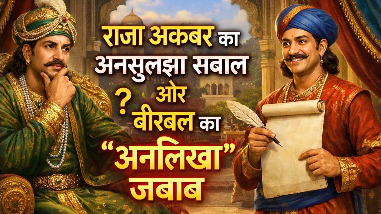 🛑 राजा अकबर का अनसुलझा सवाल और बीरबल का 'अनलिखा' जवाब | akbar birbal ki stories | 