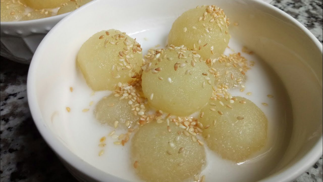 cách nấu CHÈ KHOAI MÌ NƯỚC CỐT DỪA mềm dẻo viên tròn - Món Ăn Ngon Mỗi Ngày