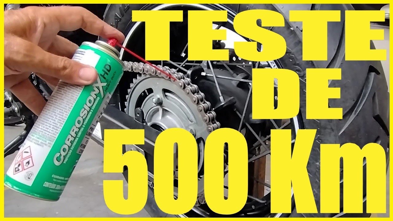 Corrosion X na Corrente da Moto. Teste de 500Km