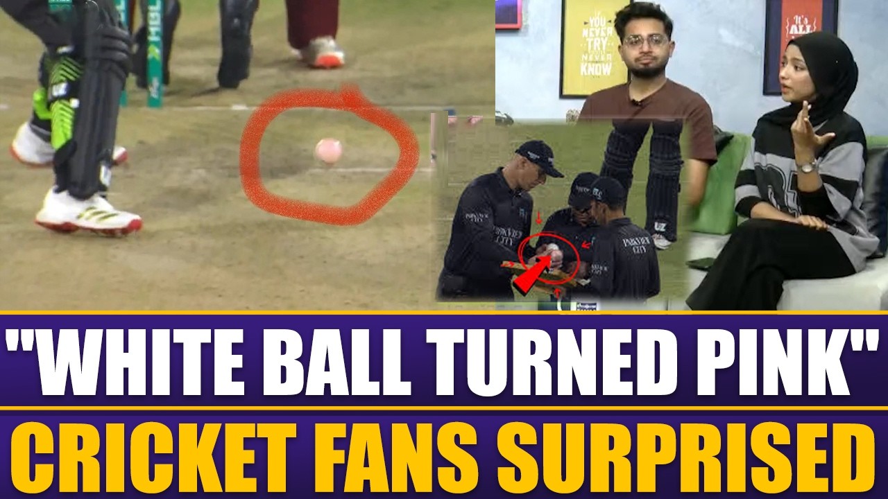 Lahore Qalandars vs Hyderabad Kingsman | White Ball Turned Pink in PSL | Cricket Fans Surprised