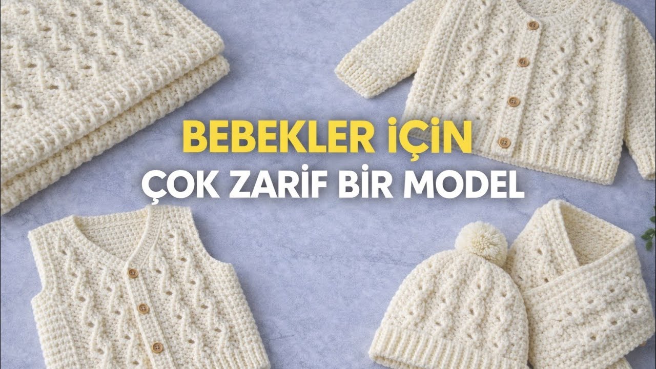Yeni Doğanlara Çok Yakışan Kolay Örgü Modeli | Bebek Battaniyesi & Takımı İçin