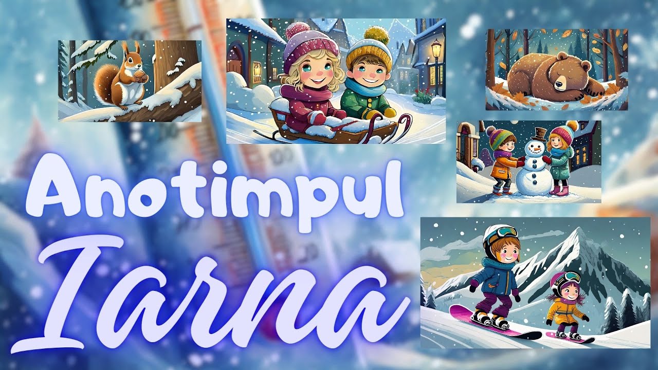Anotimpul IARNA. Lecție educativă pentru școlari și preșcolari!