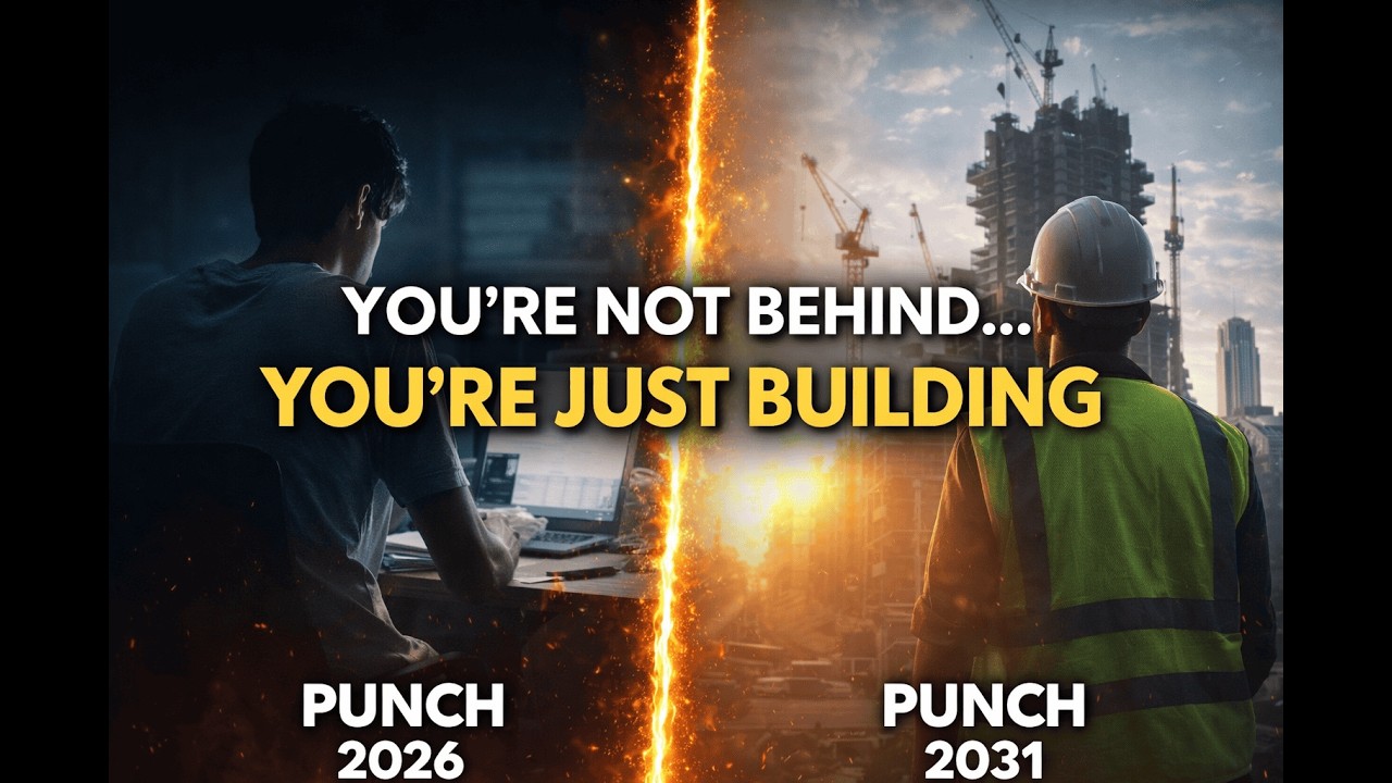 You Are Not Behind You Are Just Building.