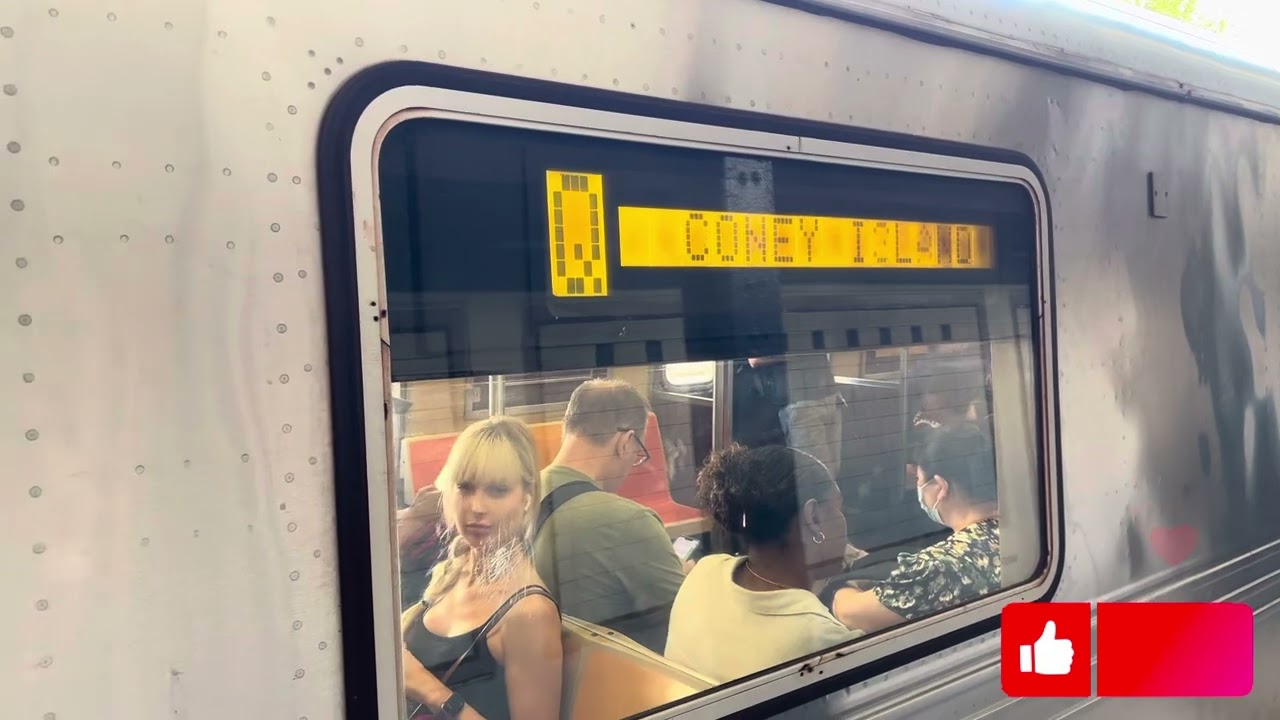 One R68A (B) train & three R46 (Q) trains at Cortelyou Road, in Brooklyn. #btrain #qtrain #nycsubway
