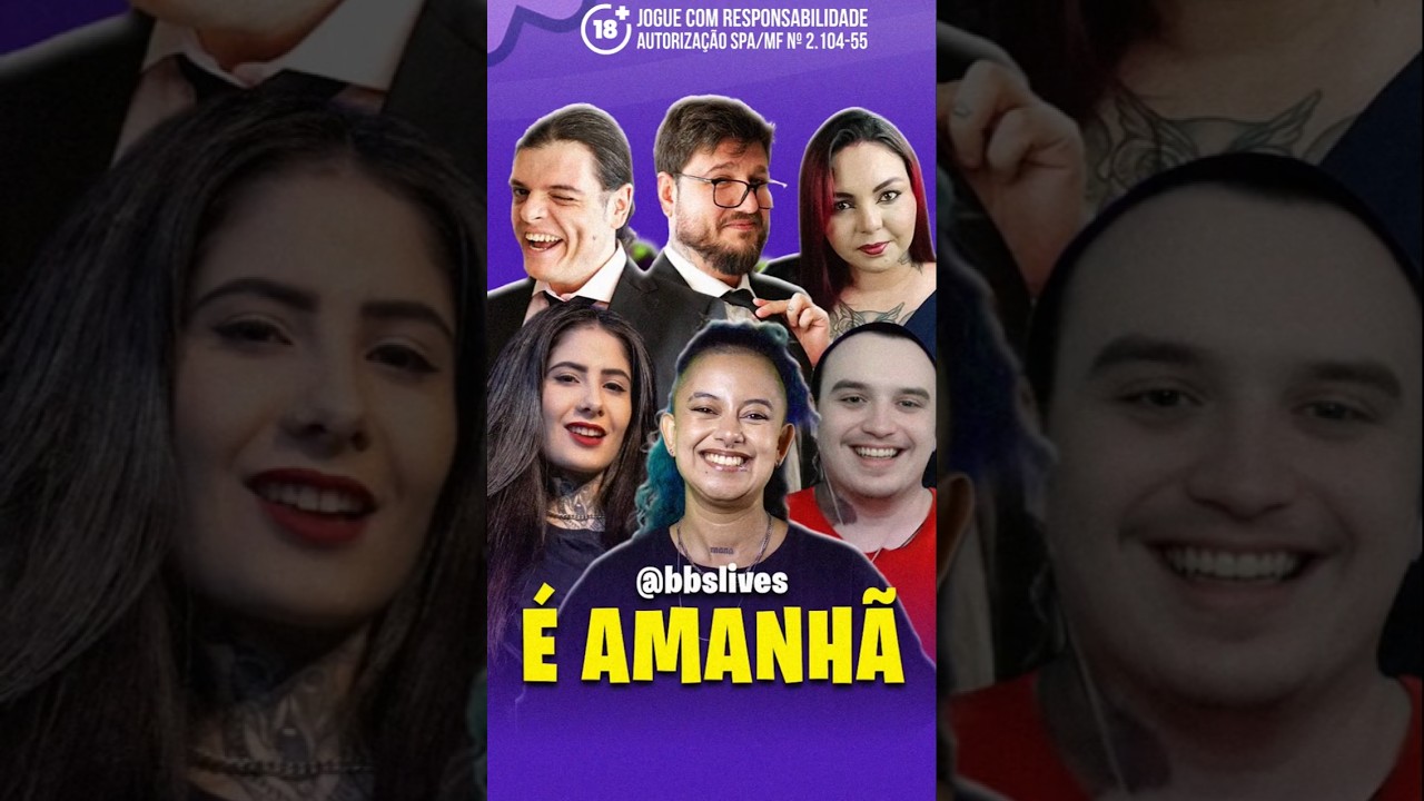 É AMANHÃ! As lives voltam com tudo no canal BBS Lives!
